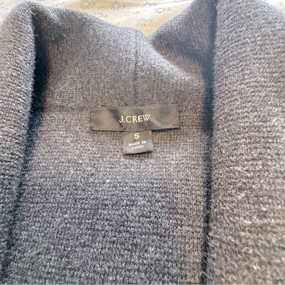J. Crew Camille Charcoal Gray Open Front Sweater Blazer Size Small - Picture 6 of 6